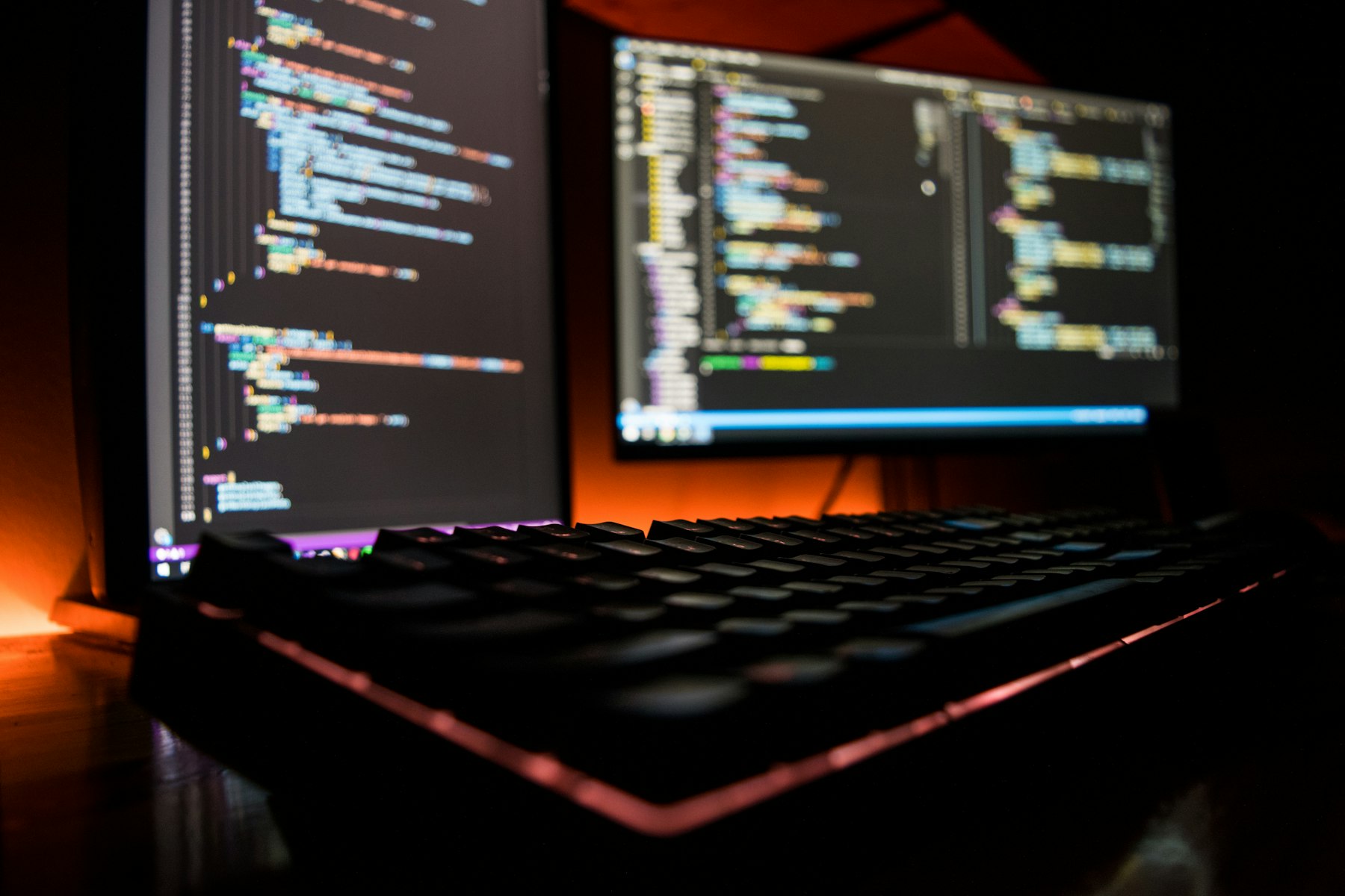 Close up of a computer keyboard